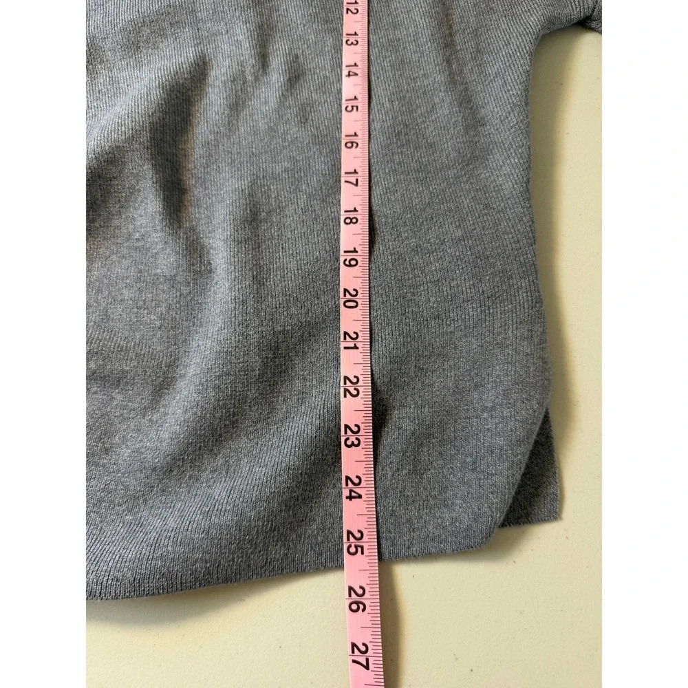 NWOT Halara Gray Boat Neck Long Sleeve Drop Shoulder Knit Sweater S New